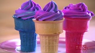 Sofia Makes Ice Cream Cone Cupcakes I Cake Boss [upl. by Tisbe]