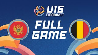 Group Phase  Montenegro v Belgium  Full Basketball Game  FIBA U16 Womens EuroBasket 2024 [upl. by Rob]