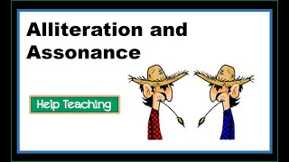 Alliteration and Assonance  Learn Figurative Language [upl. by Trula]