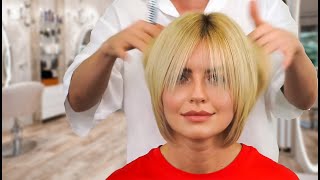 quotEffortless Style Trendy Layered Bob Haircut Transformationquot [upl. by Sinegold700]