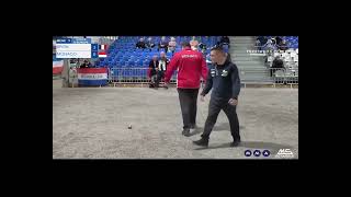 Petanque European Club Championship 2023 Men single Sarrio vs Monaco [upl. by Elcarim]