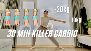 GIẢM 58KG SAU 30 NGÀY TẬP BÀI CARDIO không chạy nhảy này  hàng triệu người giảm thành công 🔥 [upl. by Selene884]