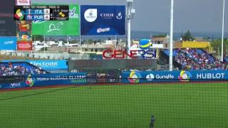 WBC 2017 Carlos Correa hits a 3 Run Homerun Puerto Rico vs Italy [upl. by Llenal]