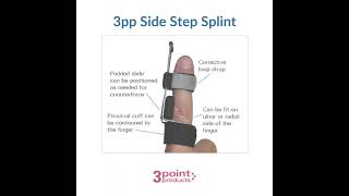 3pp Side Step Splint  Features amp Benefits [upl. by Relyc990]