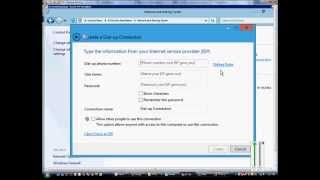 How to setup a dial up connection in Microsoft Windows Server 2012 [upl. by Bullough]