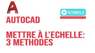 Tuto Autocad Comment mettre à léchelle [upl. by Debi709]