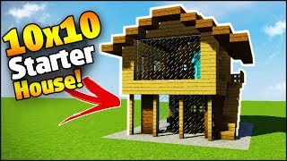 Minecraft 10X10 Starter House Tutorial  How to Build a House in Minecraft [upl. by Boor412]