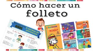 Cómo hacer un folleto  Educación Primaria [upl. by Marozas]