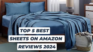 Top 5 Best Sheets On Amazon Reviews in 2024 [upl. by Eenyaj520]