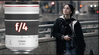 FIRST IMPRESSIONS OF CANON RF 70200 f4 L STREET PHOTOGRAPHY [upl. by Htezzil877]