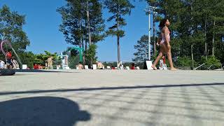 Cartersville Dillinger Park Pool Lifeguard After 321 Clear The Pool WALK [upl. by Sirrad542]