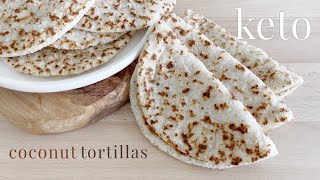 Keto Coconut Tortillas  Vegan [upl. by Acillegna]