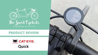 Sleek and stylish  CatEye Quick Cycling Computer Review  feat Speed Sensor  Round Display [upl. by Tootsie]