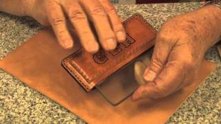 Using A Glass Burnisher On Leather [upl. by Seidel]