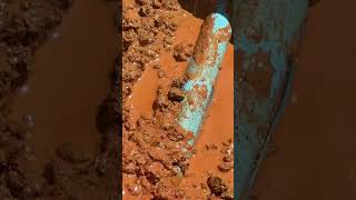 WatermainUtilityWork PLUMBING Excavator LeakRepair funinthemud plumbing plumbinglife [upl. by Lemire]