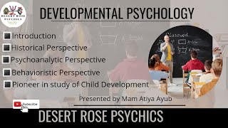 Historical Perspective of Developmental Psychology  Psychoanalytic amp Behavioristic perspective  3 [upl. by Hnoj598]