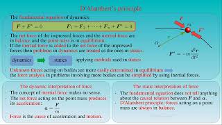 DAlemberts principle [upl. by Uol]