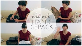 REISEN nur mit HANDGEPÄCK 1 PACKLISTE für 1 Woche [upl. by Barth]