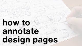 How to annotate design ideas [upl. by Atsyrhc]