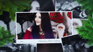 Christmas Gallery Slideshow – Free Download After Effects Template [upl. by Nraa]