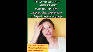 quotFrom The Diary Of Anne Frankquot Class 10 English Chapter [upl. by Dayle8]