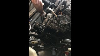 How To Change Timing Belt  Mitsubishi 4d56  Pajero  MK1   Part 01 [upl. by Yelkcub]