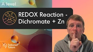 REDOX Reaction  Dichromate  Zn  A Level Chemistry  OCR [upl. by Anaeli]