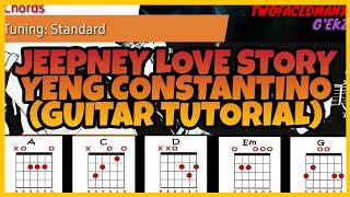 Yeng Constantino  Jeepney Love Story Guitar Tutorial [upl. by Nagem]