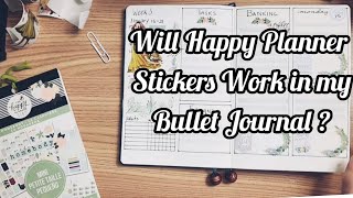 Bullet Journal Plan With Me Week 3  January 15th to 21st Using Happy Planner Stickers in my BuJo [upl. by Trah]