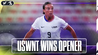 USWNT wins Olympic opener — but should they be disappointed  OneFootball [upl. by Millicent843]