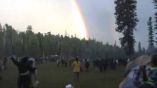 Double rainbow Rainbow Gathering 2009 quotmoviequot [upl. by Velleman557]