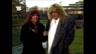 David Coverdale interview  19891206 Tele 5  Hardn Heavy [upl. by Atiuqahc]