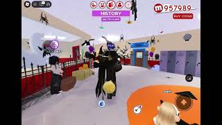 MC  Roblox Meepcity Halloween School Interior Decorations Mini montage  HWMC 2024 [upl. by Haily]