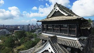 熊本地震で大きな被害 熊本城をドローンで空撮 [upl. by Yendroc]