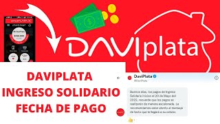 Daviplata Confirma Fecha De Pago quotIngreso Solidarioquot [upl. by Eniale96]