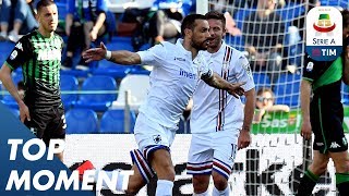 Quagliarella scores a wonderful strike AGAIN  Sassuolo 35 Sampdoria  Top Moment  Serie A [upl. by Georgeanne]