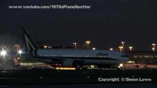 Alitalia B772 IDISA New revised colours MAN 101209 [upl. by Corvin96]