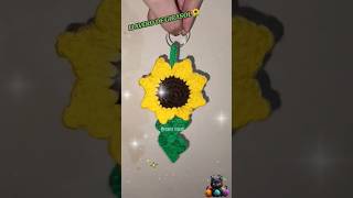 Llavero de Girasol Tejido a Crochet crochet girasol llaveros [upl. by Barris509]