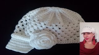 COMO TEJER GORRA CON VISERA A CROCHET 🧶🧢 [upl. by Kirre862]