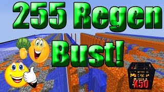 Minecraft Factions S2 INSANE 255 REGEN BUSTER RAID 26 cosmicpvpme [upl. by Nowell]