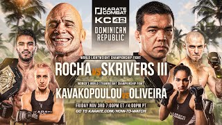 Karate Combat 42 LIVE EVENT with Lyoto Machida amp Bas Rutten [upl. by Alexia]