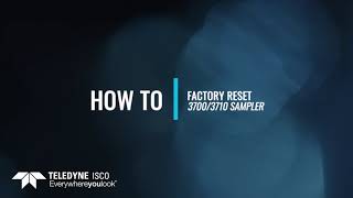 3700 or 3710 Sampler  How To Do A Factory Reset [upl. by Hesper109]