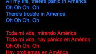 Razorlight  America  Letra en español y en inglés en la pantalla [upl. by Cis]