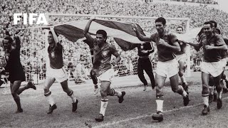 1958 WORLD CUP FINAL Brazil 52 Sweden [upl. by Aifoz]