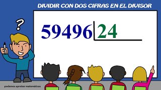 Divisiones exactas Como dividir por 2 cifras Ejercicio 01 [upl. by Newby]