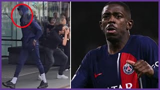 🚨Barça VS PSG Ousmane Dembélé insulté devant l’hôtel du PSG [upl. by Nor]