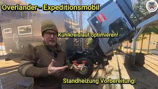 Kühlkreislauf optimieren Standheizung Vorbereitung 60 Overlander Expeditionsmobil Selbstausbau [upl. by Arhna408]