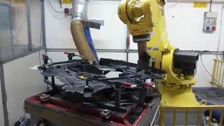 Hyundai Robot Rifilatura e taglio di fibra di carbonio [upl. by Chivers]