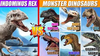 Indominus Rex vs Monster Dinosaurs  SPORE [upl. by Zackariah]