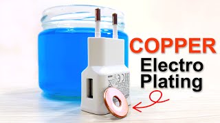 Copper Electroplating In 3 Minutes  How To Make Copper Plating Solution [upl. by Ehrsam]